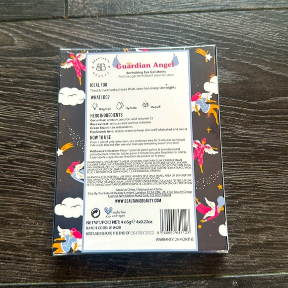 Guardian Angel Revitalizing Eye Gel Patches 4 Individually Wrapped Masks NIB - Picture 2 of 2